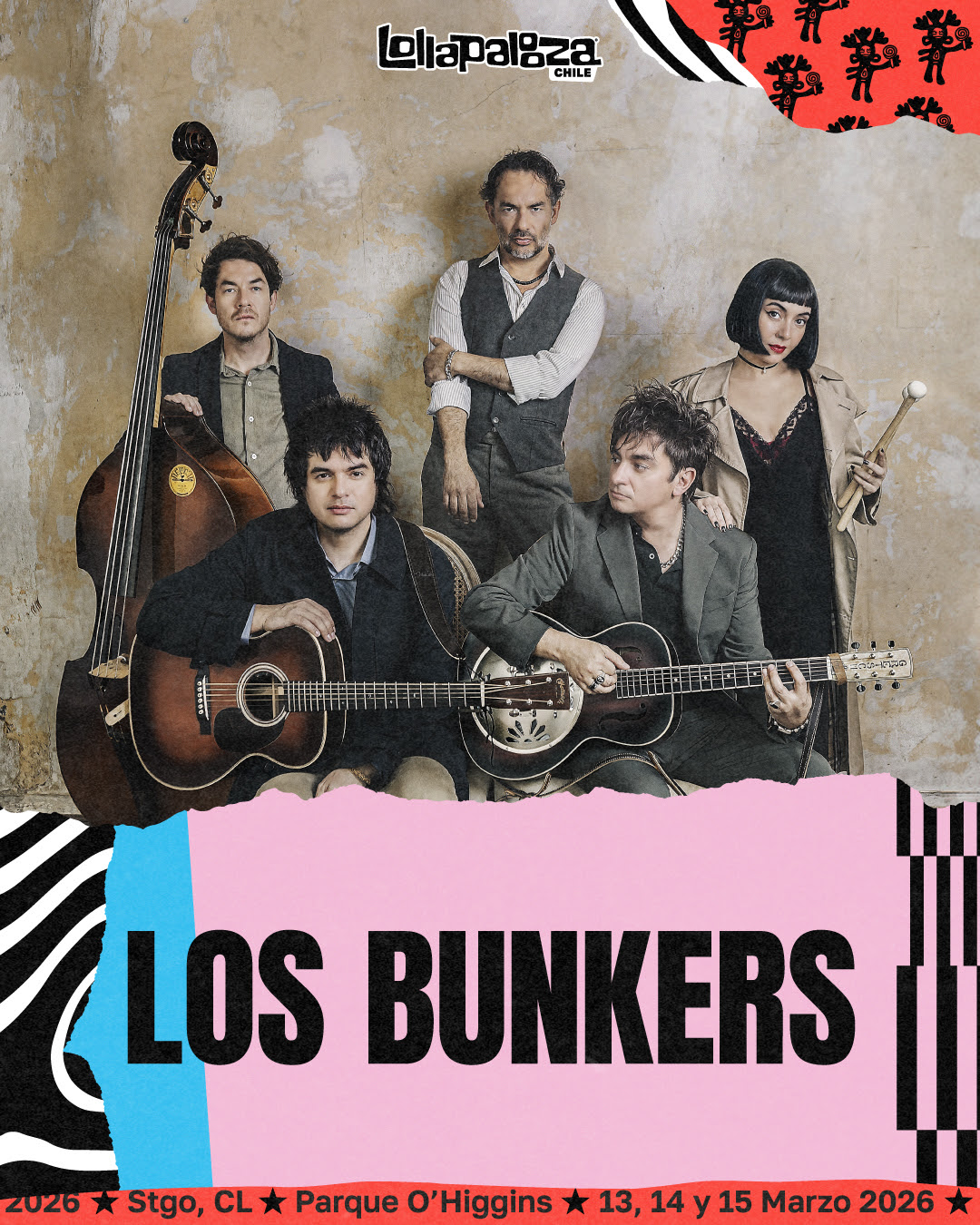 LOS BUNKERS – LOLLAPALOOZA CHILE 2026