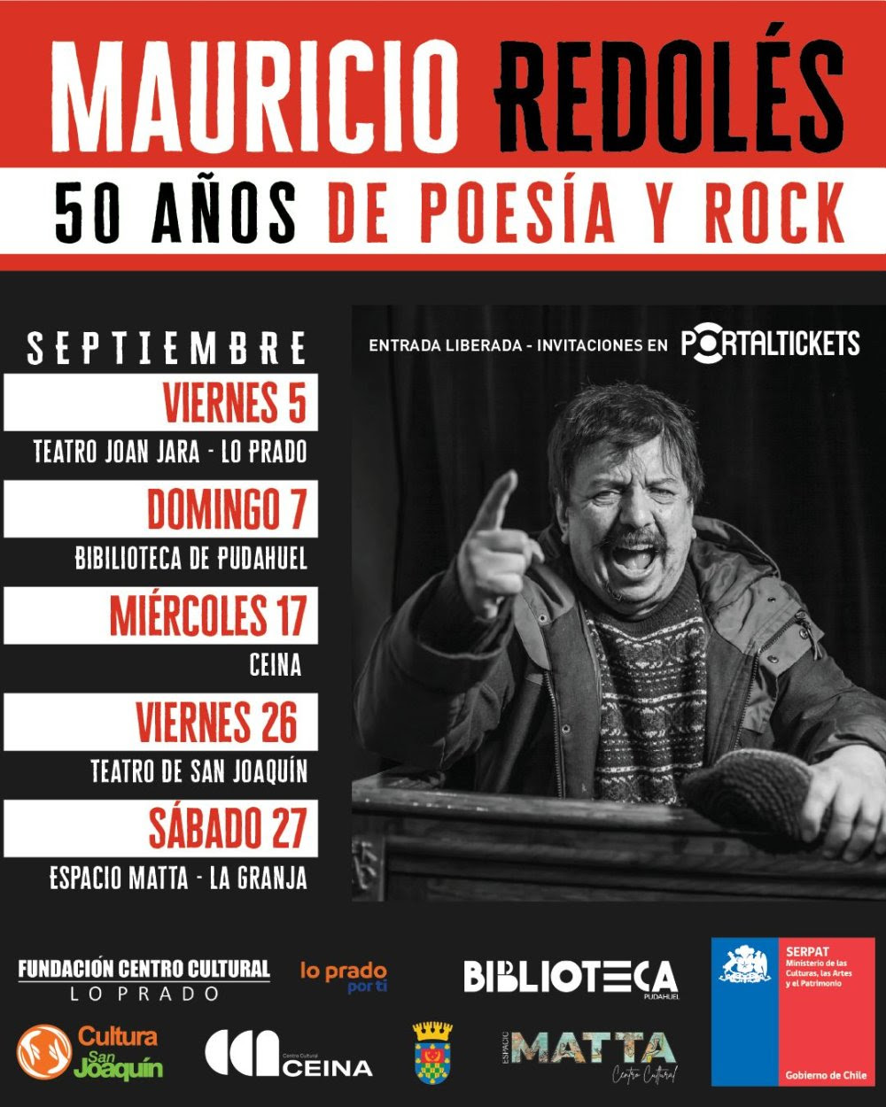MAURICIO REDOLÉS – 50 AÑOS DE POESÍA Y ROCK