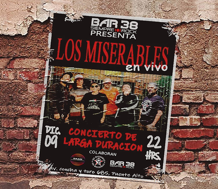 LOS MISERABLES – BAR 38 EN VIVO